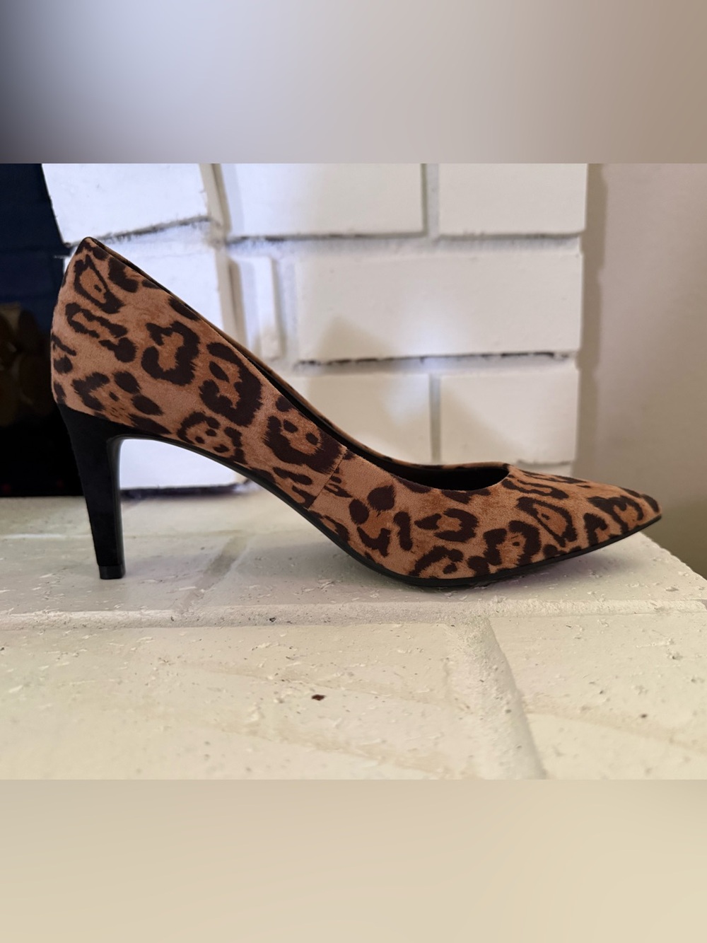 Kelly & Katie Leopard Print Pointed Toe Pump